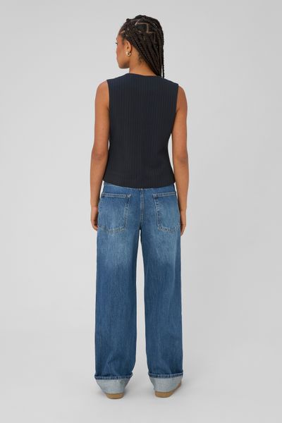 Gilet rayures sans manches