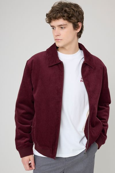 Blouson zippé velours col sherpa