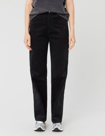 Pantalon straight velours