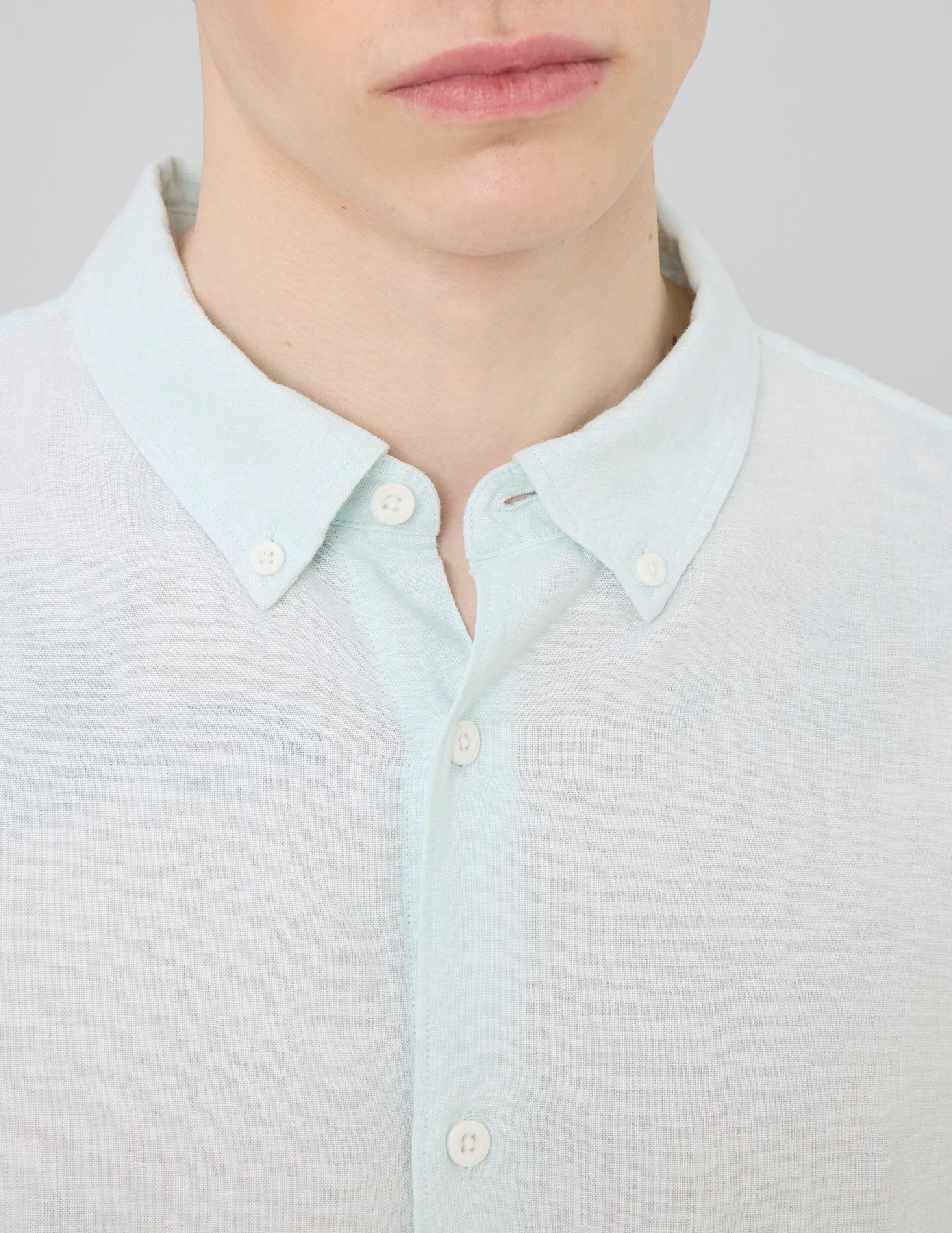 Chemise manches longues viscose lin