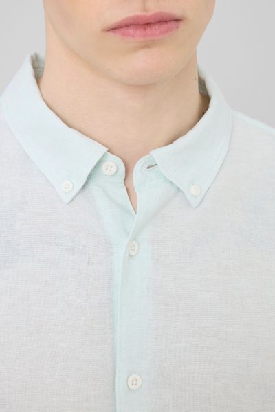 Chemise manches longues viscose lin