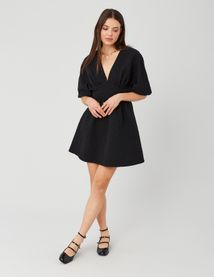 Robe courte jacquard