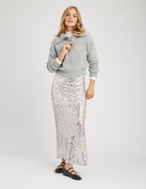 Jupe longue à sequins