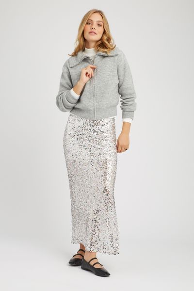 Jupe longue à sequins