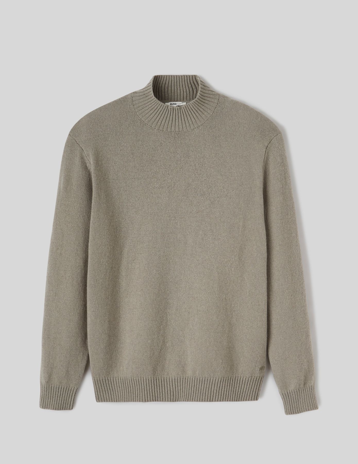 Pull col montant laine