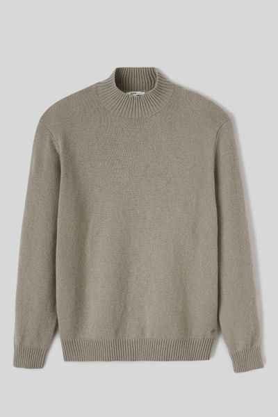 Pull col montant laine
