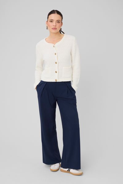 Pantalon large &agrave; pinces