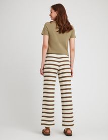 Pantalon crochet rayé