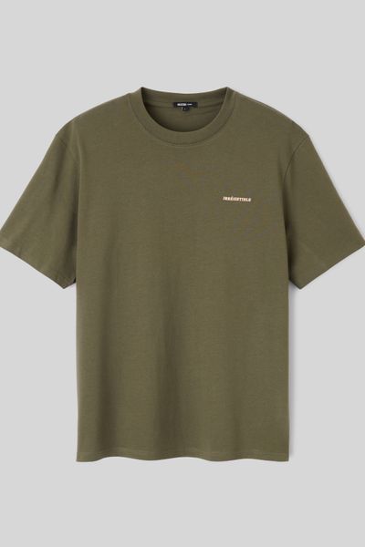 T-shirt broderie poitrine