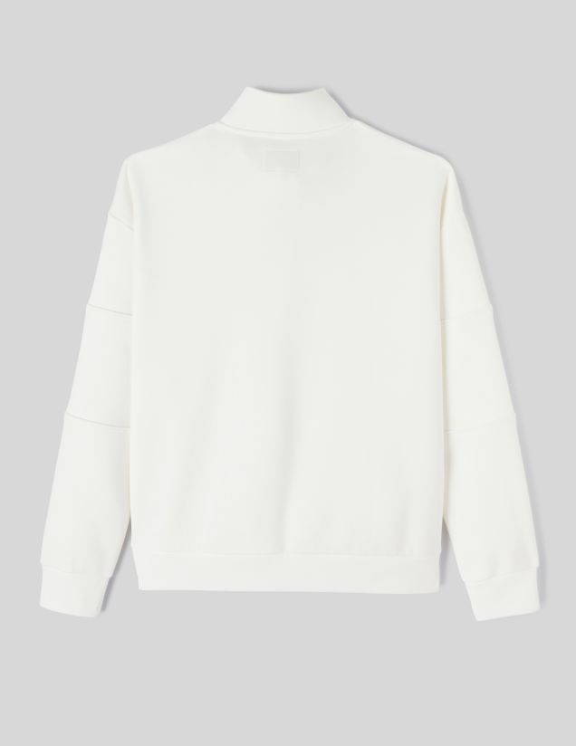 Sweat col montant zippé