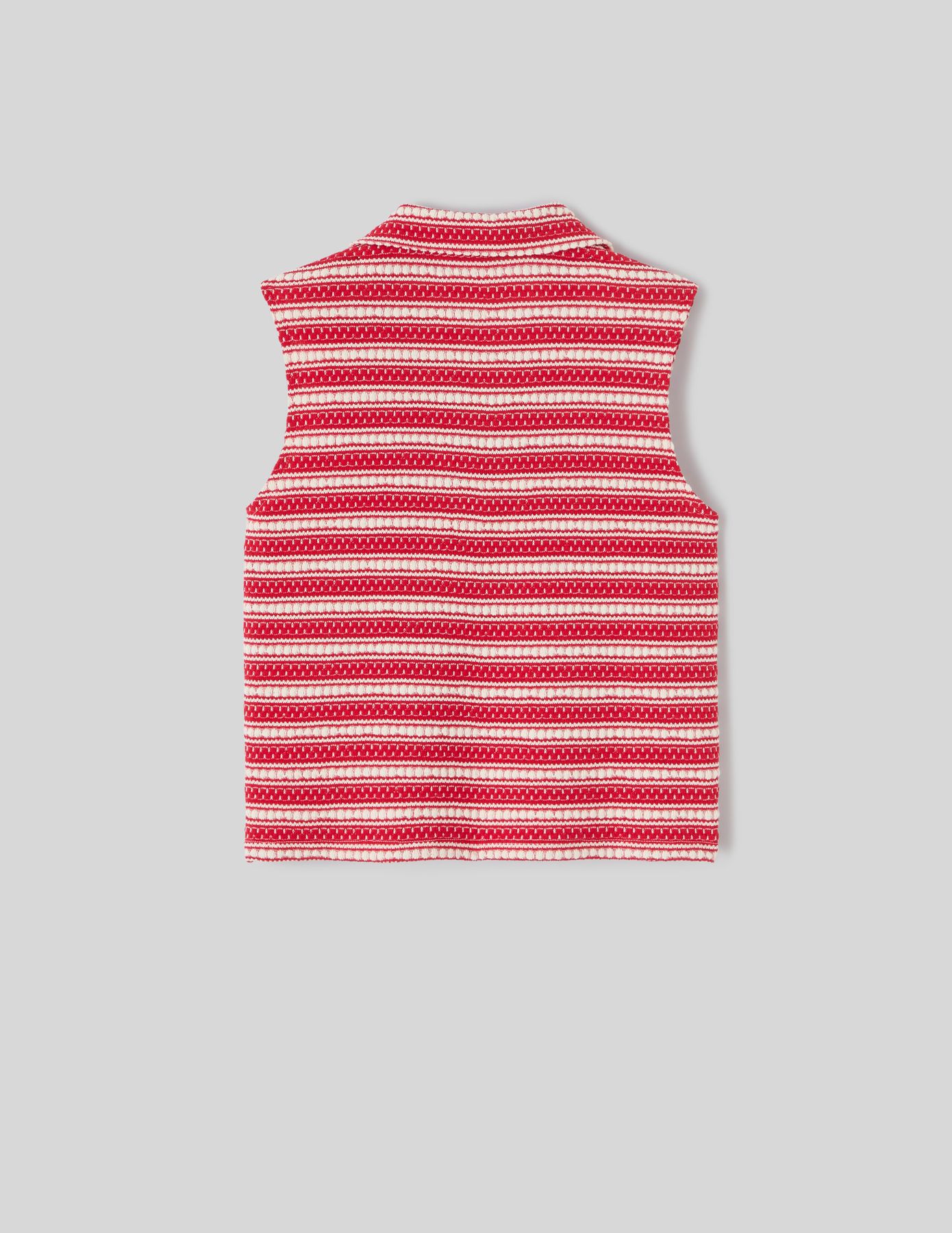 Top en tricot col polo