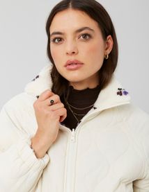 Blouson sherpa imprim&eacute; r&eacute;versible