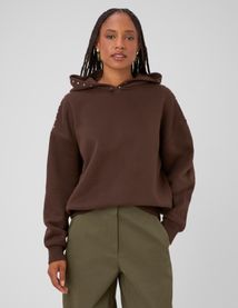 Sweat capuche &agrave; studs
