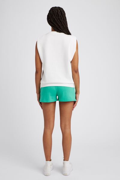 Sweat sans manches imprimé velours