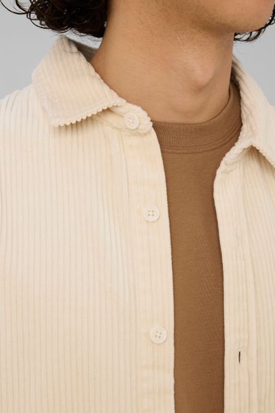 Chemise en velours c&ocirc;tel&eacute;