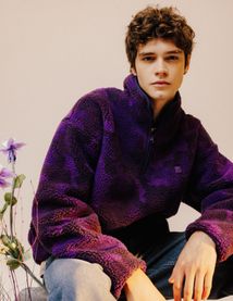 Sweat sherpa imprimée