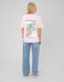 T-shirt imprim&eacute; devant / dos