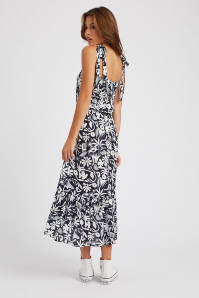 Robe longue imprimée