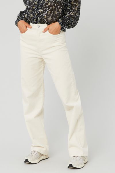 Pantalon straight velours