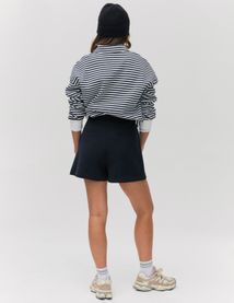 Short à boutons fantaisie en polyester recyclé
