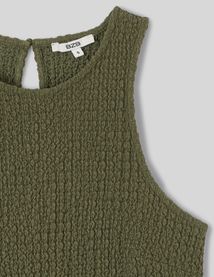 Débardeur avec tissu reliefé