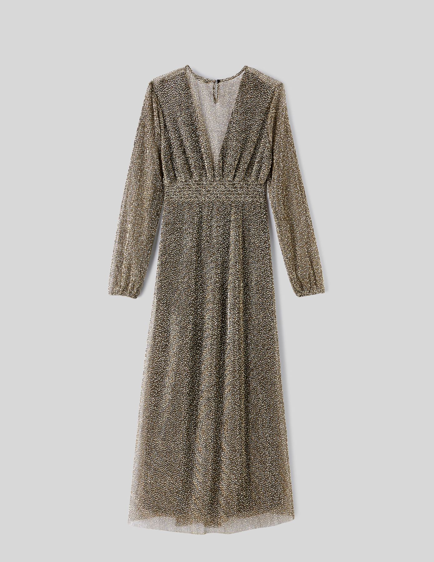 Robe longue pliss&eacute;e