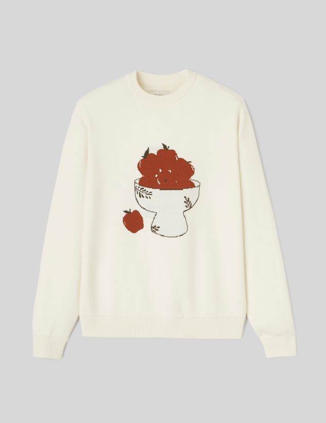 Pull imprimé pommes