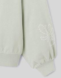 Sweat brodé manches