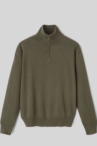 Pull col montant zippé