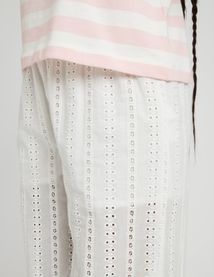 Pantalon fluide ajouré