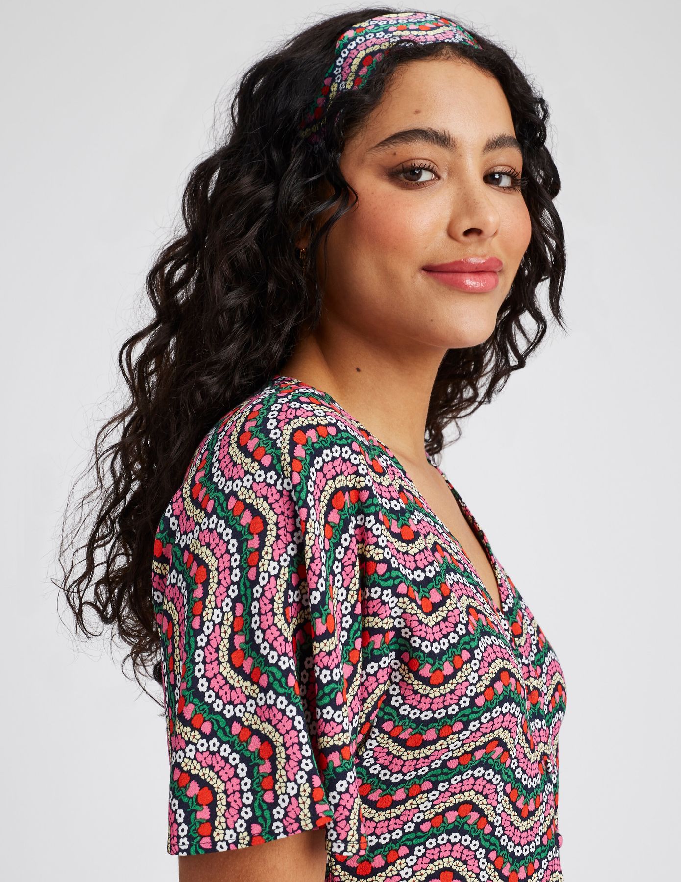 Robe courte imprimée