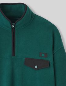 Polaire col montant zippé