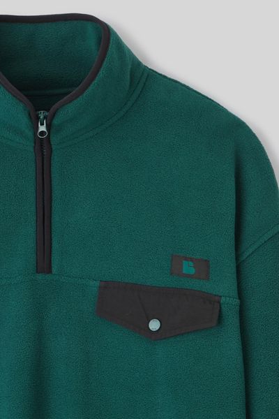 Polaire col montant zippé