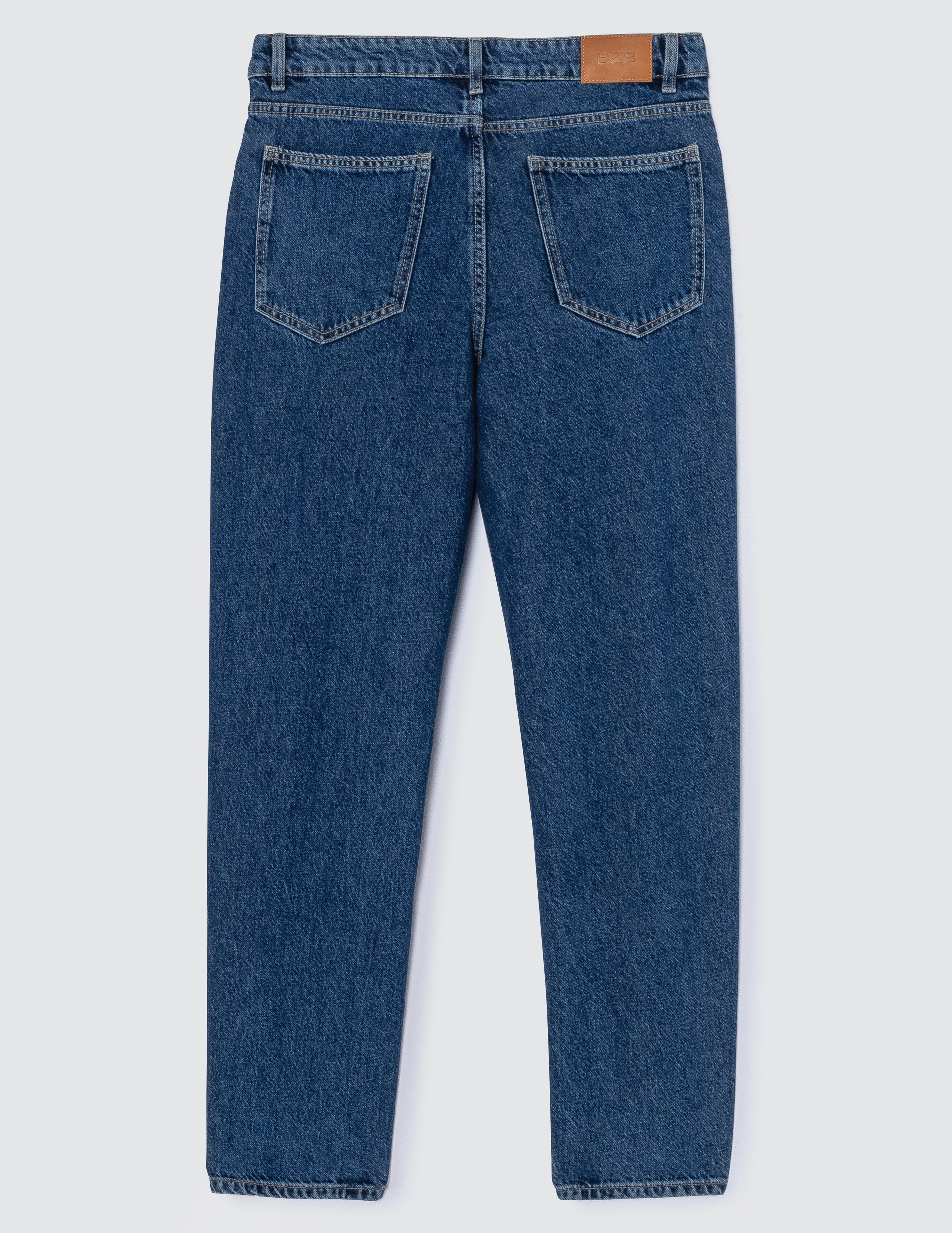 Jean relaxed stone used Bleu fonce BZB