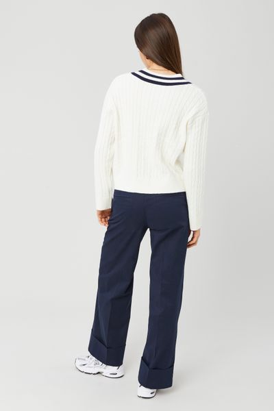 Pantalon city avec des revers