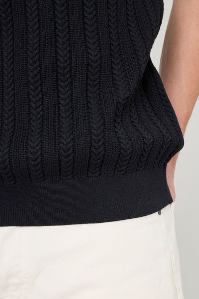 Polo maille fantaisie