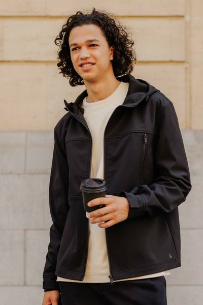 Veste &agrave; capuche zipp&eacute;e