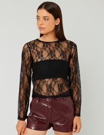 T-shirt en dentelle