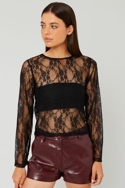 T-shirt en dentelle