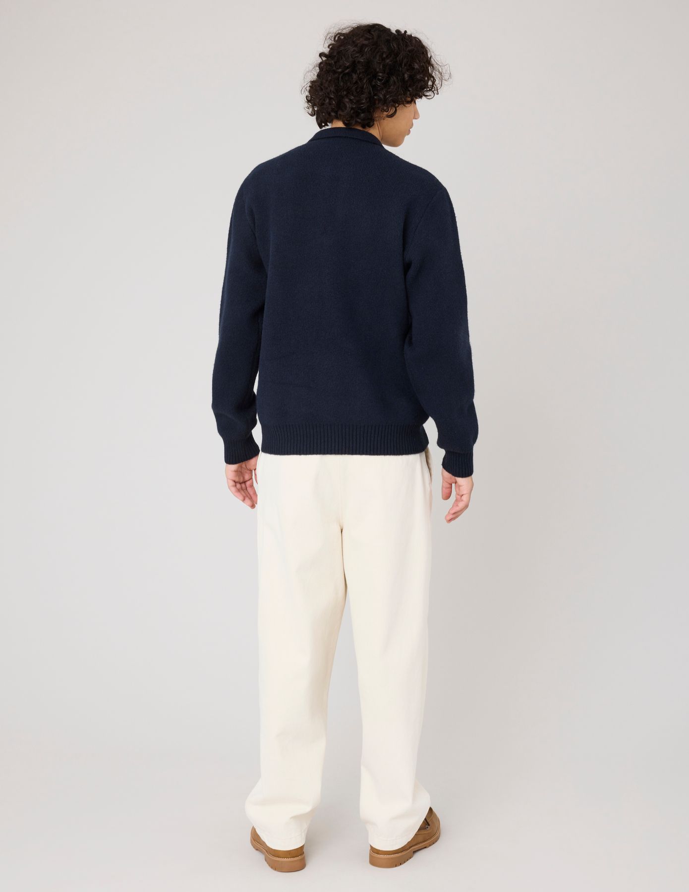 Pull col polo zippé