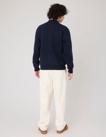 Pull col polo zippé