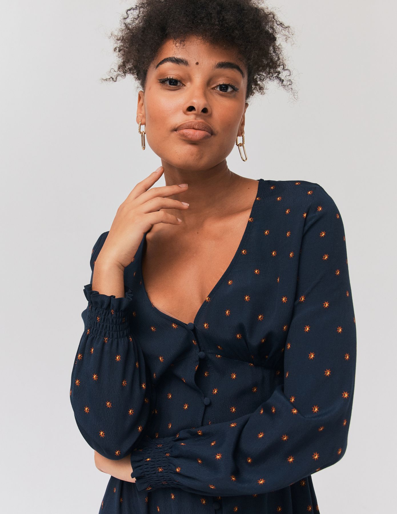 Robe longue imprimée