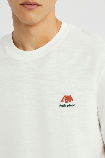 T-shirt mati&egrave;re flamm&eacute; imprim&eacute;