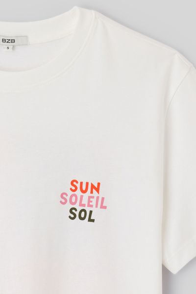 T-shirt imprim&eacute; devant/ dos