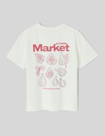 T-shirt imprim&eacute; manches courtes