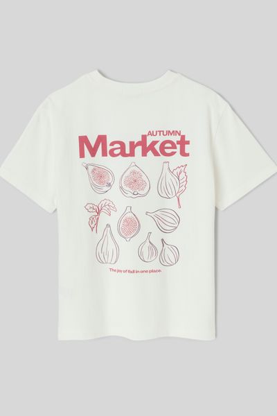 T-shirt imprim&eacute; manches courtes