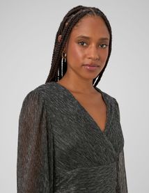 Robe courte drap&eacute;e