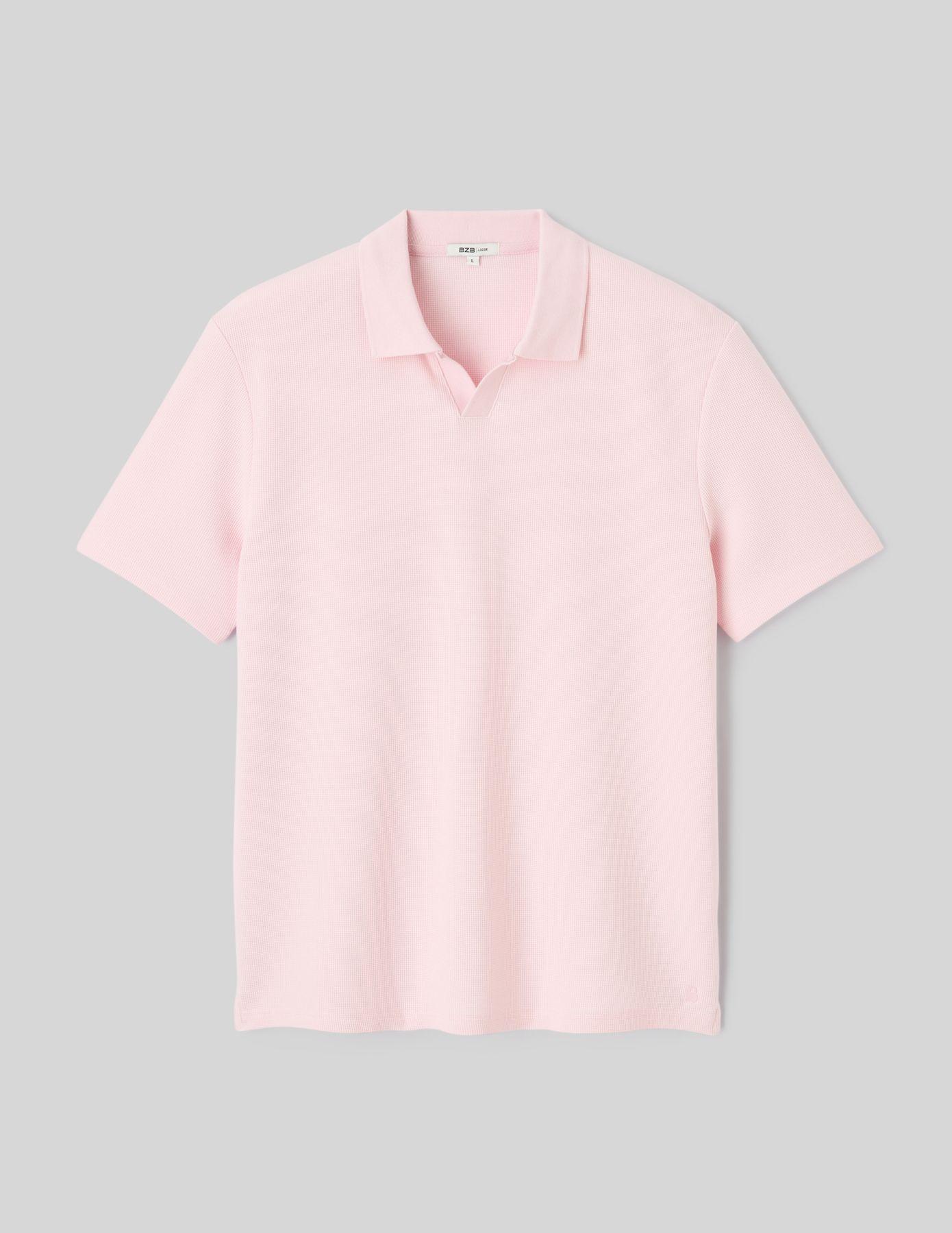 Polo mati&egrave;re gaufr&eacute;e