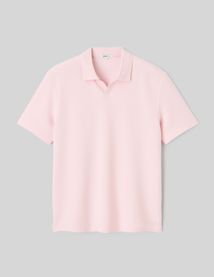 Polo mati&egrave;re gaufr&eacute;e