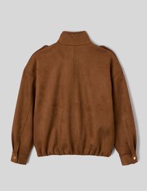 Blouson su&eacute;dine